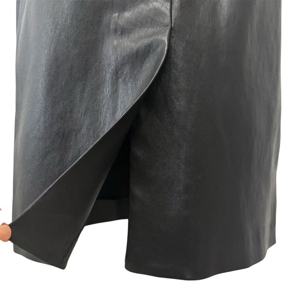 Prada Black Lamb Skin Pencil Skirt - Picture 3 of 11